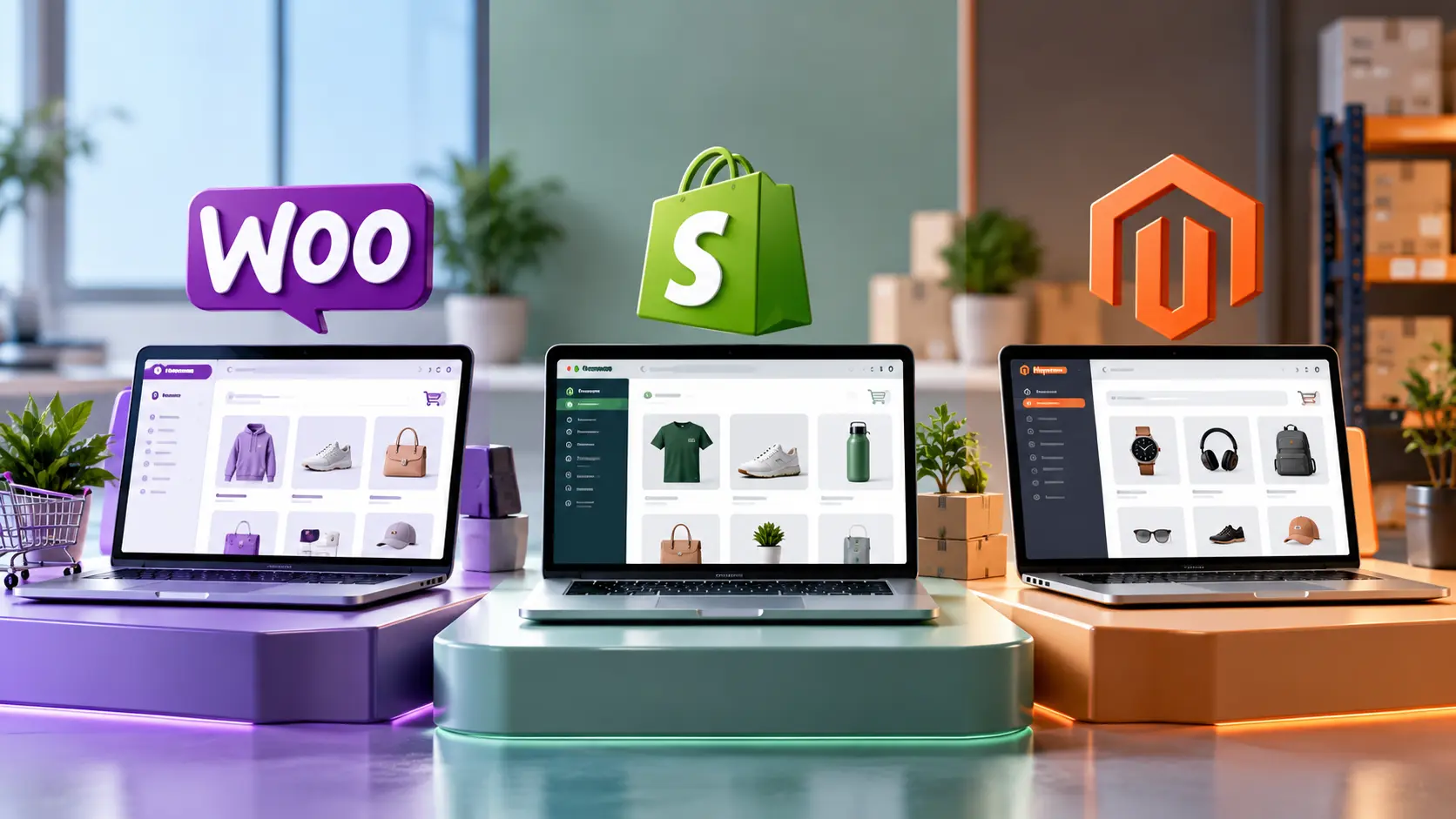 WooCommerce vs Shopify vs Magento